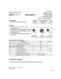 DataSheet IRFB41N15D pdf